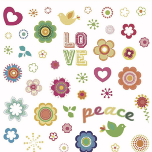calca ceramica 13350-AAC LOVE & PEACE