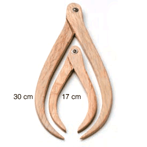 Compás Madera Curvo 17 cm - Marphil Tienda Cerámica