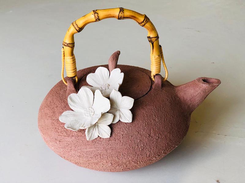 Tetera de porcelana, tetera de cerámica para el hogar, tetera con filtro de  boquilla estilo abeja para preparar té de hojas sueltas, tetera de