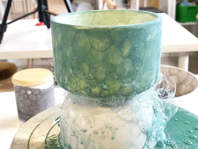 bubble glaze, decorando cerámica con esmaltes de burbujas