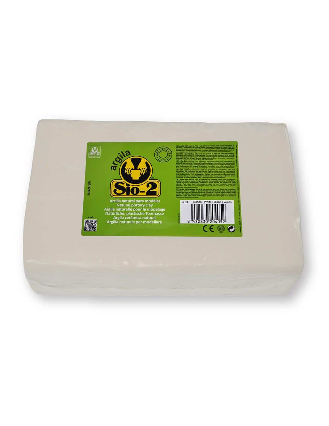 Arcilla blanca 5 Kg. SIO2 - Marphil Tienda Cerámica